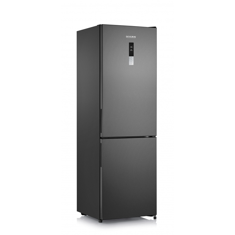 Combina frigorifica Severin KGK 8942, Clasa A++, 234 KWh/an, 314 L, Total No Frost, inverter, inox negru