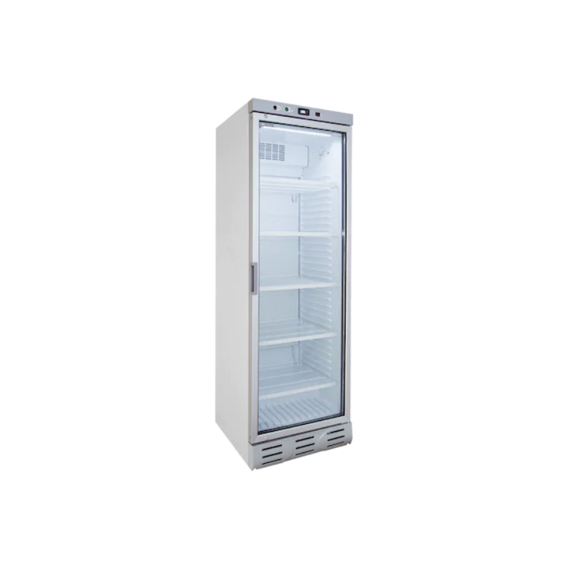 Vitrina frigorifica Klimaitalia CL 372 VG, capacitate 342 l, temperatura 0/+10°C, alb
