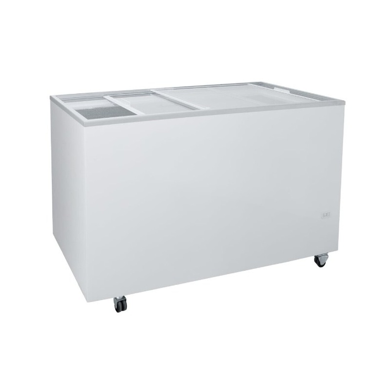 Congelator orizontal Klimaitalia FR 400 PFF K, capacitate 355 l, temperatura -13 / -23°C, alb