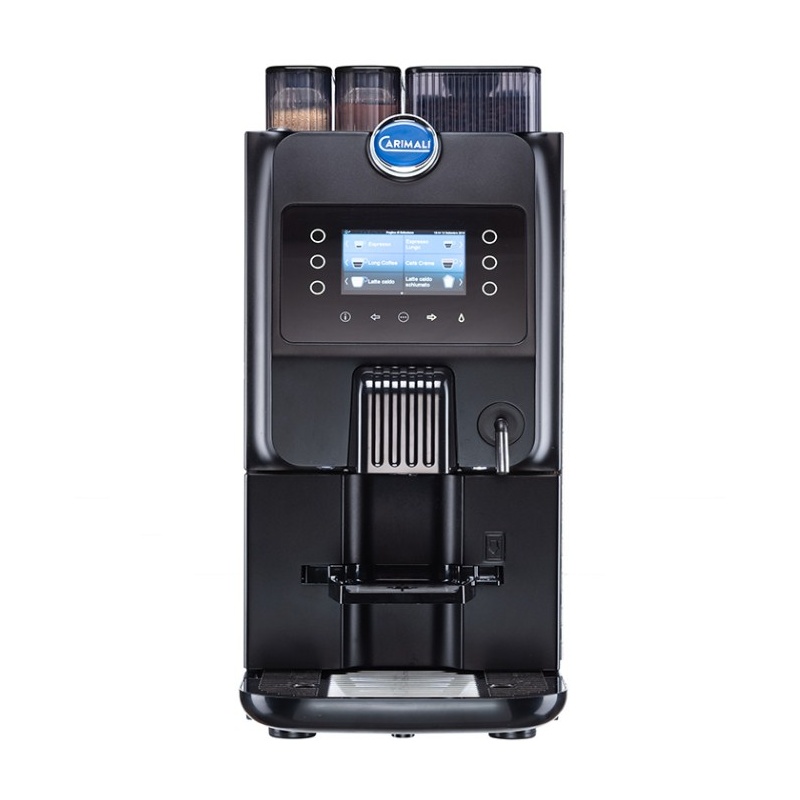 Automat de cafea Carimali Blue Dot 26.6 display 4K 2 rasnite racord apa direct la retea negru