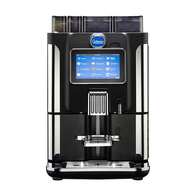 Automat de cafea Carimali BlueDot Plus.4 display 7K 2 rasnite rezervor apa negru
