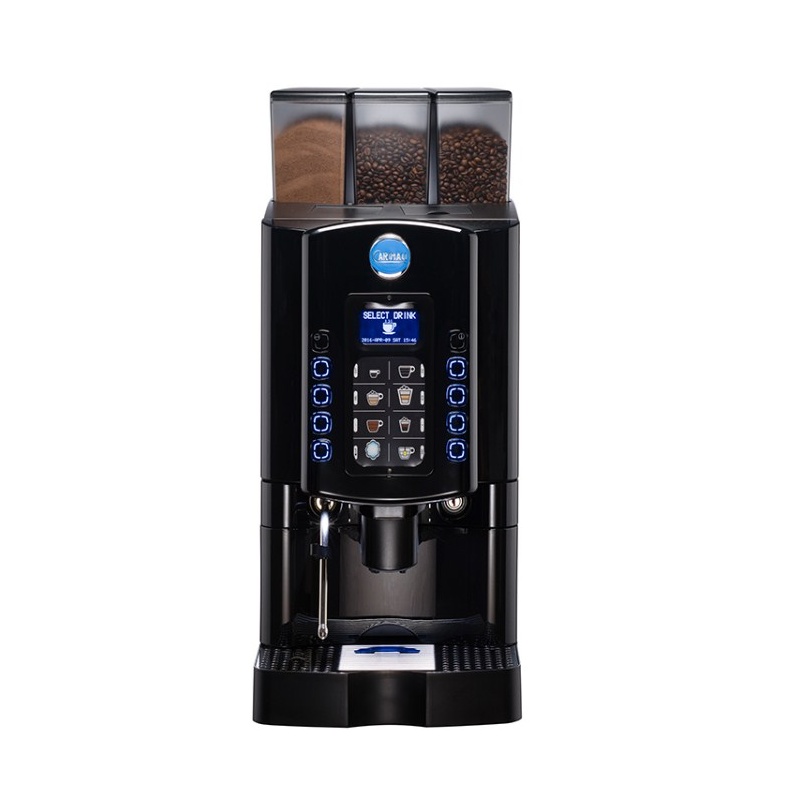 Automat de cafea Carimali Armonia Soft LM.1 display 3K 1 rasnita racord apa direct la retea negru mat