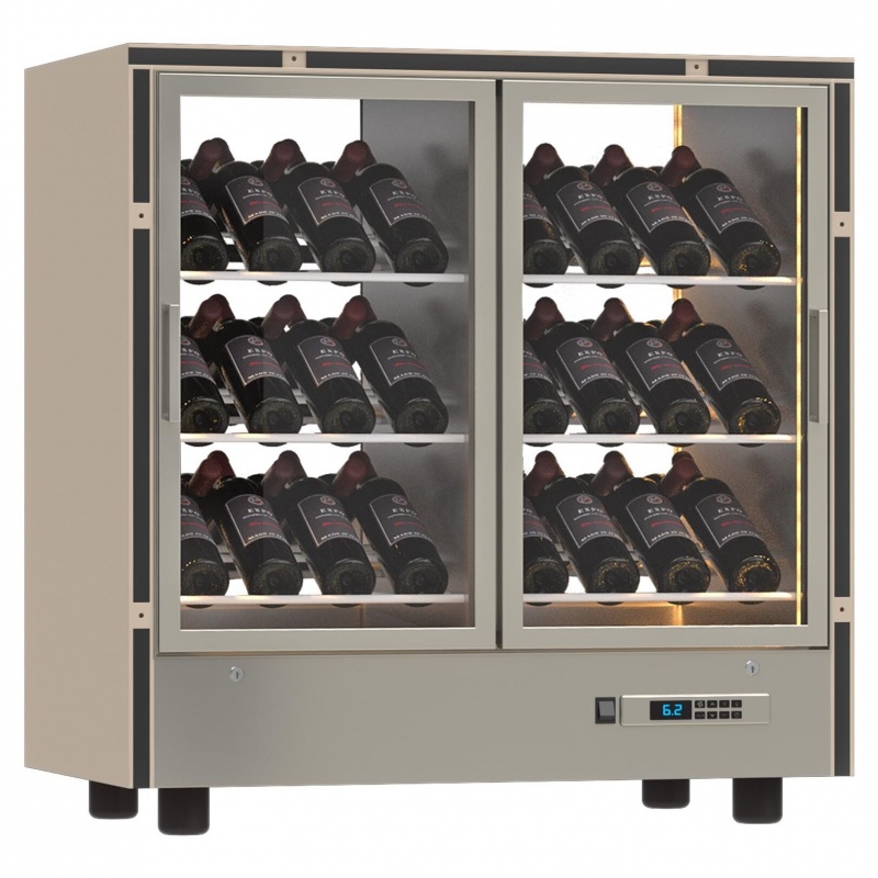 Modul frigorific central Ip Industrie Parete PC-VDR22, pentru vinuri, capacitate sticle 42, temperatura +6°C° / +18°C