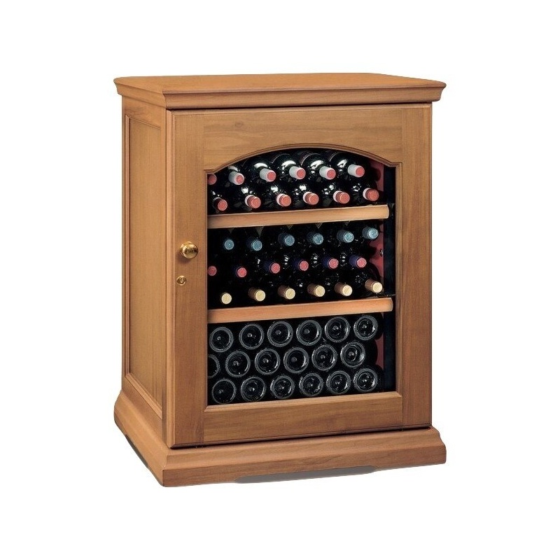 Vitrina frigorifica vinuri Ipindustrie CEXK151, capacitate sticle 50, temperatura +4°C° / +18°C, lemn masiv