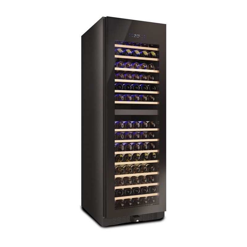 Vitrina de vinuri din Datron Luxury Line 166 sticle 2 zone temperatura C° negru