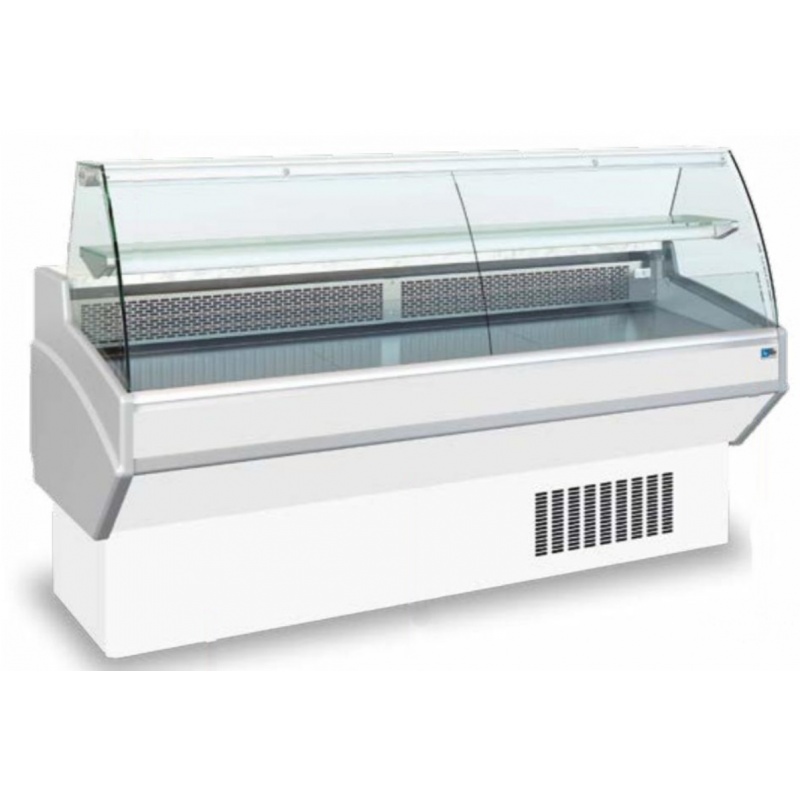 Vitrina frigorifica supermarket Tecfrigo Jolly 201 CS, 445 W, lungime 200 cm, +3/+6, alb