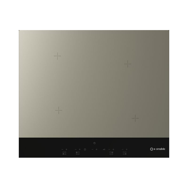 Plita incorporabila Smalvic GRES G60-4IND, 60 cm, plita inductie, 4 zone gatit, alb