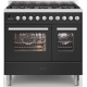 Aragaz ILVE Pro Line LD09, 90x60cm, 6 arzatoare, cuptor dublu, aprindere electronica, siguranta Stop Gaz, antracit Aragaz ILVE Pro Line LD09, 90x60cm, 6 arzatoare, cuptor dublu, aprindere electronica, siguranta Stop Gaz, antracit