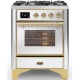 Aragaz Lofra RBI66MFT/CI, 60x60 cm, gaz, 4 arzatoare, grill, aprindere electronica, timer, crem