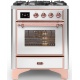 Aragaz Lofra RBI66MFT/CI, 60x60 cm, gaz, 4 arzatoare, grill, aprindere electronica, timer, crem