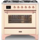 Aragaz Lofra RBI66MFT/CI, 60x60 cm, gaz, 4 arzatoare, grill, aprindere electronica, timer, crem