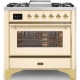 Aragaz Lofra RBI66MFT/CI, 60x60 cm, gaz, 4 arzatoare, grill, aprindere electronica, timer, crem