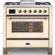 Aragaz Lofra RBI66MFT/CI, 60x60 cm, gaz, 4 arzatoare, grill, aprindere electronica, timer, crem