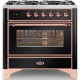 Aragaz Lofra RBI66MFT/CI, 60x60 cm, gaz, 4 arzatoare, grill, aprindere electronica, timer, crem