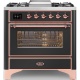 Aragaz Lofra RBI66MFT/CI, 60x60 cm, gaz, 4 arzatoare, grill, aprindere electronica, timer, crem