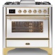 Aragaz Lofra RBI66MFT/CI, 60x60 cm, gaz, 4 arzatoare, grill, aprindere electronica, timer, crem