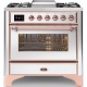 Aragaz Lofra RBI66MFT/CI, 60x60 cm, gaz, 4 arzatoare, grill, aprindere electronica, timer, crem
