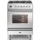 Aragaz ILVE Professional Plus P06W, 60x60cm, 4 arzatoare, cuptor electric, aprindere electronica, siguranta Stop Gaz, inox