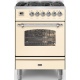 Aragaz Lofra RBI66MFT/CI, 60x60 cm, gaz, 4 arzatoare, grill, aprindere electronica, timer, crem