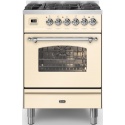 Aragaz Lofra RBI66MFT/CI, 60x60 cm, gaz, 4 arzatoare, grill, aprindere electronica, timer, crem
