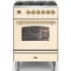 Aragaz Lofra RBI66MFT/CI, 60x60 cm, gaz, 4 arzatoare, grill, aprindere electronica, timer, crem