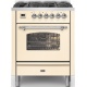 Aragaz Lofra RBI66MFT/CI, 60x60 cm, gaz, 4 arzatoare, grill, aprindere electronica, timer, crem