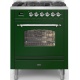 Aragaz ILVE Nostalgie P07N, 70x60cm, 4 arzatoare, cuptor electric, aprindere electronica, siguranta Stop-Gaz, verde