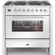Aragaz ILVE Professional Plus P09W, 90x60cm, 6 arzatoare, cuptor electric, aprindere electronica, siguranta Stop Gaz, alb Aragaz ILVE Professional Plus P09W, 90x60cm, 6 arzatoare, cuptor electric, aprindere electronica, siguranta Stop Gaz, alb
