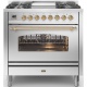 Aragaz Lofra RBI66MFT/CI, 60x60 cm, gaz, 4 arzatoare, grill, aprindere electronica, timer, crem