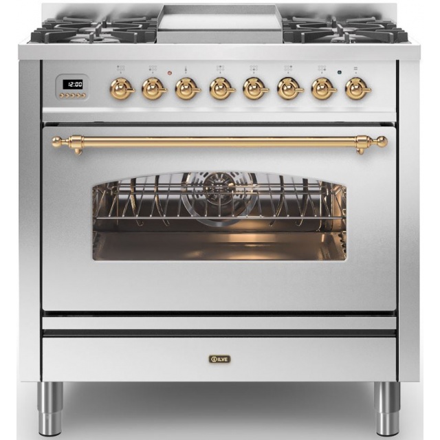 Aragaz Lofra RBI66MFT/CI, 60x60 cm, gaz, 4 arzatoare, grill, aprindere electronica, timer, crem
