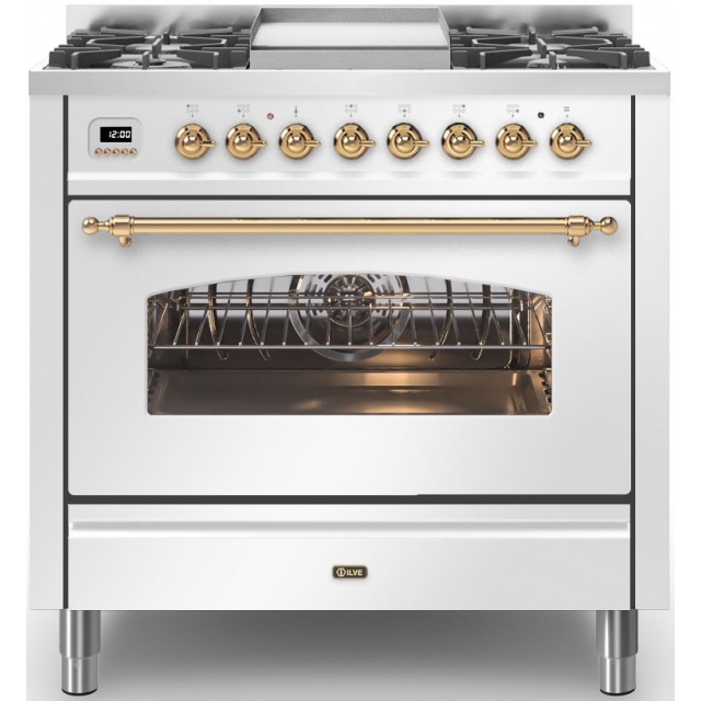Aragaz Lofra RBI66MFT/CI, 60x60 cm, gaz, 4 arzatoare, grill, aprindere electronica, timer, crem