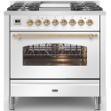 Aragaz Lofra RBI66MFT/CI, 60x60 cm, gaz, 4 arzatoare, grill, aprindere electronica, timer, crem