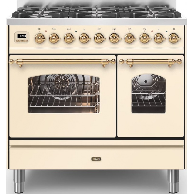 Aragaz Lofra RBI66MFT/CI, 60x60 cm, gaz, 4 arzatoare, grill, aprindere electronica, timer, crem