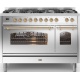 Aragaz ILVE Majestic M12N, 120x70cm, 8 arzatoare, cuptor dublu, aprindere electronica, siguranta Stop- Gaz, alb antic Aragaz ILVE Majestic M12N, 120x70cm, 8 arzatoare, cuptor dublu, aprindere electronica, siguranta Stop- Gaz, alb antic