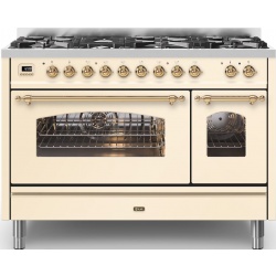 Aragaz Lofra RBI66MFT/CI, 60x60 cm, gaz, 4 arzatoare, grill, aprindere electronica, timer, crem