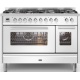 Aragaz ILVE Pro Line L12, 120x60cm, 6 arzatoare+Fry Top, cuptor dublu, aprindere electronica, siguranta Stop Gaz, alb Aragaz ILVE Pro Line L12, 120x60cm, 6 arzatoare+Fry Top, cuptor dublu, aprindere electronica, siguranta Stop Gaz, alb