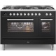 Aragaz ILVE Professional Plus P12W,120x60cm,6 arzatoare+Fry Top,cuptor dublu,aprindere electronica, siguranta Stop Gaz,negru mat Aragaz ILVE Professional Plus P12W,120x60cm,6 arzatoare+Fry Top,cuptor dublu,aprindere electronica, siguranta Stop Gaz,negru mat