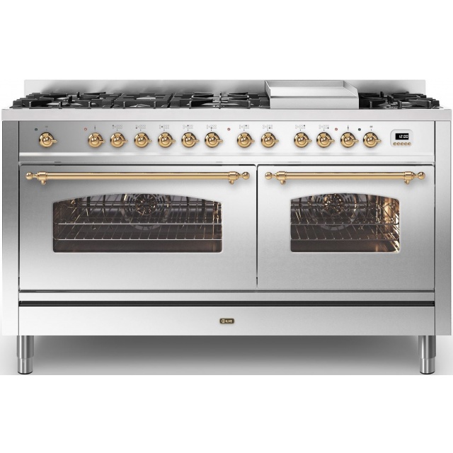 Aragaz Lofra RBI66MFT/CI, 60x60 cm, gaz, 4 arzatoare, grill, aprindere electronica, timer, crem