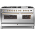 Aragaz Lofra RBI66MFT/CI, 60x60 cm, gaz, 4 arzatoare, grill, aprindere electronica, timer, crem