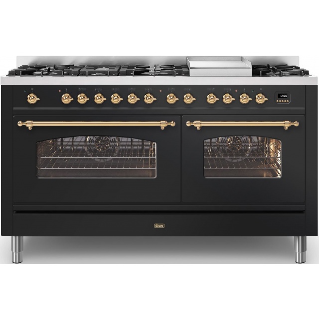 Aragaz Lofra RBI66MFT/CI, 60x60 cm, gaz, 4 arzatoare, grill, aprindere electronica, timer, crem