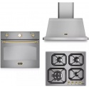 Aragaz Lofra RBI66MFT/CI, 60x60 cm, gaz, 4 arzatoare, grill, aprindere electronica, timer, crem