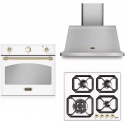 Aragaz Lofra RBI66MFT/CI, 60x60 cm, gaz, 4 arzatoare, grill, aprindere electronica, timer, crem