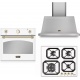 Aragaz Lofra RBI66MFT/CI, 60x60 cm, gaz, 4 arzatoare, grill, aprindere electronica, timer, crem