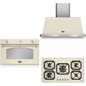 Aragaz Lofra RBI66MFT/CI, 60x60 cm, gaz, 4 arzatoare, grill, aprindere electronica, timer, crem