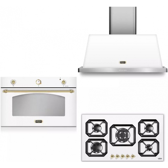 Aragaz Lofra RBI66MFT/CI, 60x60 cm, gaz, 4 arzatoare, grill, aprindere electronica, timer, crem