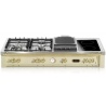 Plita incorporabila Range Top Lofra Dolcevita, 4 arzatoare+2 zone inductie+1 Barbeque, aprindere electrica, siguranta gaz, crem