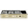 Aragaz Tecnogas P1X66M4VC, 60 cm, gaz, 4 arzatoare, grill, otel inoxidabil