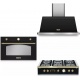 Plita incorporabila Range Top Lofra Dolcevita TRNM96/5, 90 cm, 5 arzatoare, aprindere electrica, siguranta gaz, negru mat