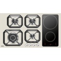 Aragaz Tecnogas P1X66M4VC, 60 cm, gaz, 4 arzatoare, grill, otel inoxidabil