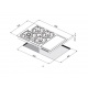 Aragaz Tecnogas P1X66M4VC, 60 cm, gaz, 4 arzatoare, grill, otel inoxidabil